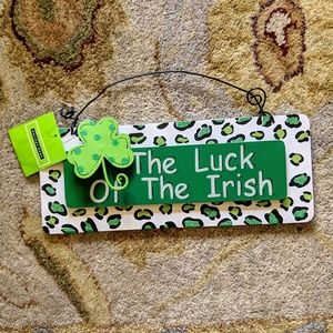 🌸5f12🌸 Luck Of The Irish St. Patricks Day Sign